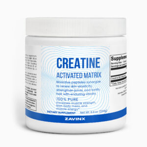 ZAVINX Creatine Advance Cycle – advanced monohydrate for power, strength, and recovery.